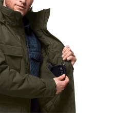 Jack Wolfskin Parka Glacier Canyon (wodoodporny i wiatroszczelny, bez PFC) zielony męski